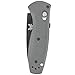 Benchmade - Mini Barrage 585-2 Knife, Plain Drop-Point, Coated Finish, Gray Handle