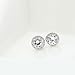 Platinum Plated 1CT Cubic Zirconia Round-Cut Halo Stud Earrings, CZ Fashion Studs for Girls, CZ earrings, Fashion Earrings