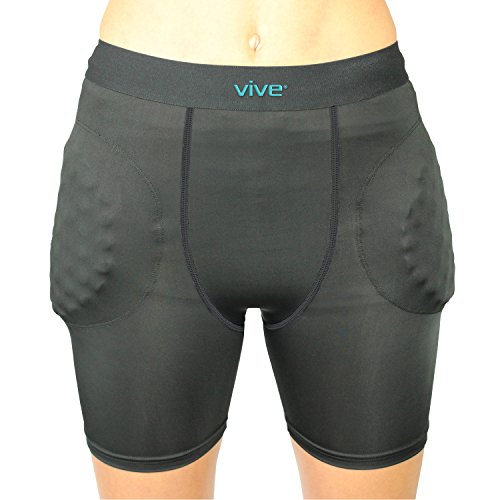 Protection Shorts by Vive Padded Underwear for Injury Prevention and
