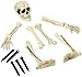 Amscan Plastic Groundbreaker Yard Skeleton, Halloween Props and Decorations, 9 Pcs