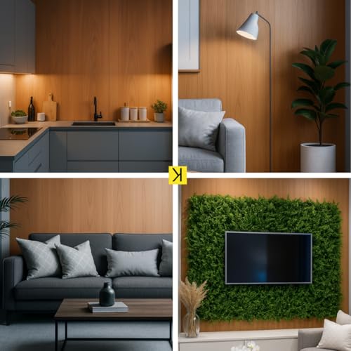 Papel de Parede Adesivo Vinílico Madeira Lavável Autoadesivo 5m x 45cm Estilo Contemporâneo (Carvalho)