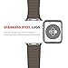Apple Watch Band 42mm, BRG Leather Loop with Adjustable Magnetic Closure iWatch Band Replacement Bracelet Strap for Apple Watch Series 1 Series 2 Sport and Edition 42mm Medium - Brown