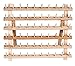 HAITRAL 60-Spool Sewing Thread Rack, Wooden Embroidery Thread Organizer for Sewing Thread Spools