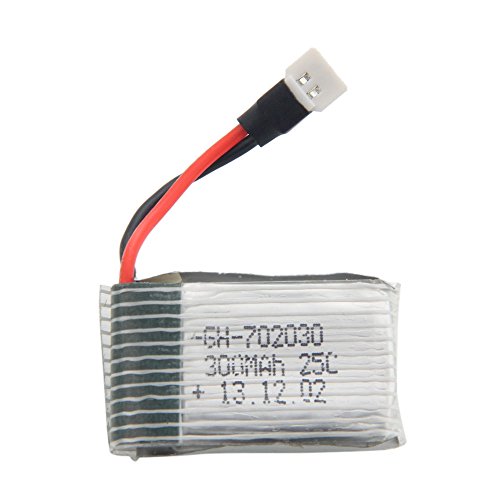 3.7V 300mAh Li-Po Battery for JXD 388 RC Quadcopter Spare (Silver)