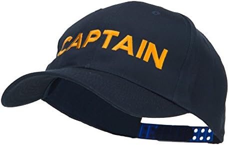 Captain Embroidered Cap - Navy