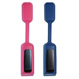 GOOQ Smart Magnetic Clasp Strap Compatible with Fitbit Flex Bracelet Sports Monitor and Sleep Monitor Wristband (Rose-carmine & Darkblue)
