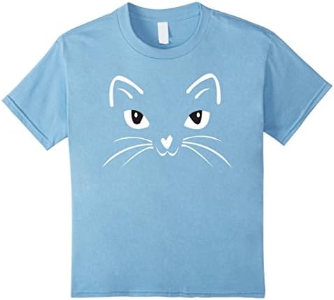 Kids Cat Loving - Funny Smiling Whiskers Shirt 6 Baby Blue