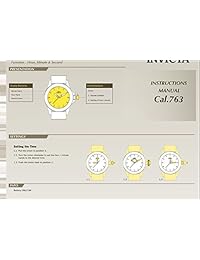 Invicta Wildflower Collection reloj 0134 chapado en oro de 18 ct con cristales engarzados para mujer