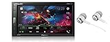 Pioneer 6.8" Double DIN Touchscreen Display, Apple iPhone and Android Music Support, Bluetooth in-Dash DVD/CD AM/FM Front USB Digital Multimedia Car Stereo Receiver/Free Alphasonik Earbuds