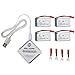 Holy Stone 4-in-1 Battery Charger and 4Pcs 3.7V 750mAh Rechargeable Li-Po RC Drone Batteries for X300C,X400C