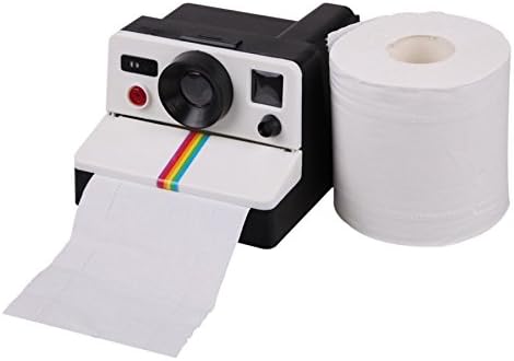 GRAYBIRD Polaroid Camera Style Toilet Bathroom Lavatory Washroom Paper Roll Holder