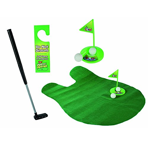 Sagton Toilet Golf, Putter Set Bathroom Game Mini Golf Putting Novelty - Play Golf on The Toilet