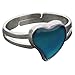 Jude Jewelers Adjustable Color Changing Mood Ring Inspirational Mystique Marble (Heart, Adjustable)