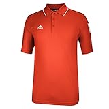 adidas Mens Shockwave Polo, Collegiate Orange/White, Large