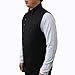 Lanbaosi Men's Casual Suit Vest 6 Button Down Stand Collar Waistcoat, Black, XL Chest 39