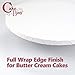 Cakebon Cake Boards - Sturdy 1/2 Thick Drums - 12 Inch Professional Fully Wrapped Edges White 12-Pack