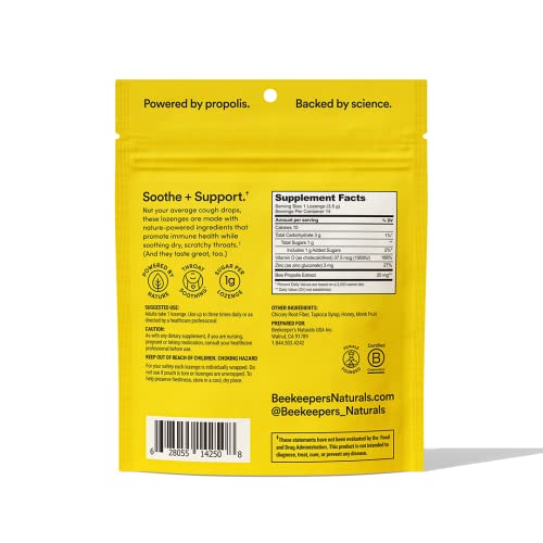 Soothing Honey Cough Drops Immune Support with Vitamin D, Zinc and