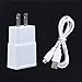 NiceTQ Wall AC Power Charger + USB Cable for Samsung Galaxy Tab 4 10.1 Nook SM-T530NU Tablet