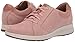Clarks Women's Un Adorn Lace Sneaker, Rose Nubuck/Suede Combi, 60 M US