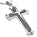 iLH® Clearance Deals Unisex Men Stainless Steel Cross Pendant Necklace Jewelry Boy&Men Gift by ZYooh (Black)