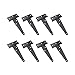 Geesatis Set of 8 Black Iron T Hinge Door Gate Cabinet Shed Hinge Wrought Hardware, Heavy Duty, Easy Installation, Length 4