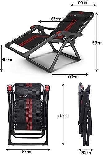 Liegestuhl Sonnenliege Gartenliege Lounge Sessel Klappbare Liegestühle im Freien Lounge Chair Verstellbarer Patio Lounge… – Bild 6