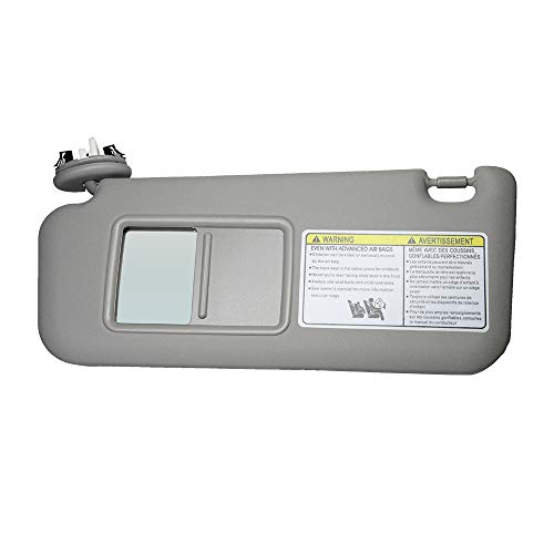 Photo 1 of Left Driver Side Sun Visor Replacement for Toyota RAV4 with Sunroof and Vanity Light 2006 2007 2008 2009 2010 2011 2012 2013 (Gray)