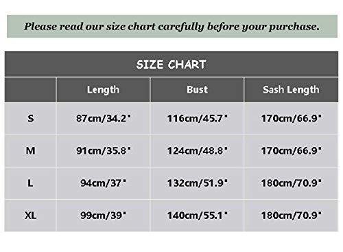 White Robes for Bride Women's Floral Satin Robe Short Silk Lightweight Bridal Kimono Bathrobe Sleepwear, M