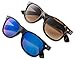 Stylle Matte Black Frame/Blue Mirror Lens and Havana Frame/Brown Gradient Lens