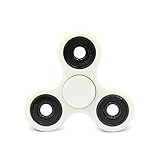 AyoGu 360° Fidget Spinner Stress Reducer Relieves ADHD Anxiety and Boredom Cube Bearing Time Killer Helps Focus (White & black)