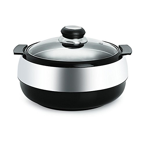 Click Here to See More Images Cello Oscar Exclusive Casserole Set, 1.1 Litres, Black
