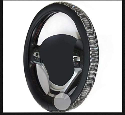 Amazon Co Jp Xinhengchen 車ハンドルカバー レザーハンドルカバー ラインストーンハンドルカバー ラインストーン車手作りガール ハンドルカバー Golden 車 バイク