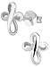 Hypoallergenic Sterling Silver Round Cross Stud Earrings for Kids (Nickel Free)