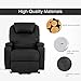 Mecor Lift Chair for Elderly, Power Lift Recliner, Living Room Sofa Chair with Remote Control, Reinforced Heavy Duty Reclining Mechanism (Black)