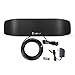 ANTOP Radio Antenna, Indoor Amplified AM FM Antenna 50 Miles Multi-Directional Reception for Stereo Radio Audio Signals …