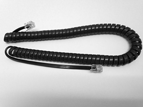 The VoIP Lounge Replacement 9 ft Gray Handset Receiver Curly Coil Cord for Cisco 7900 Series IP Phones - 7902, 7905, 7906, 7910, 7911, 7912, 7940, 7941, 7960, 7961, 7962, 7965, 7970, 7971, 7975