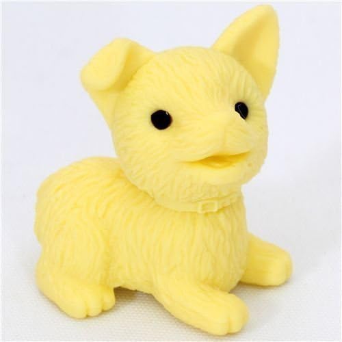 cute yellow dog eraser from Japan by Iwako by Iwako