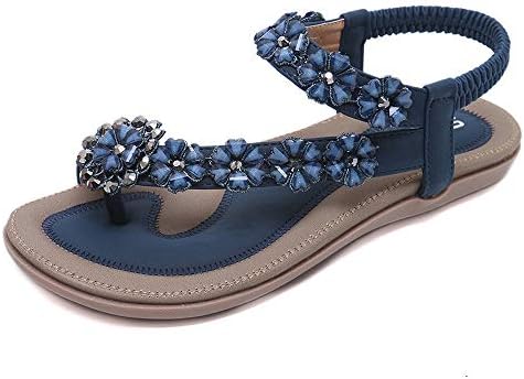 Bohemian Sandals,Boomboom Summer Women Teens Girls Flowers Flat Sandals Casual Beach Shoes