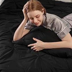 DOWNCOOL King Comforter Set - Black Comforter King