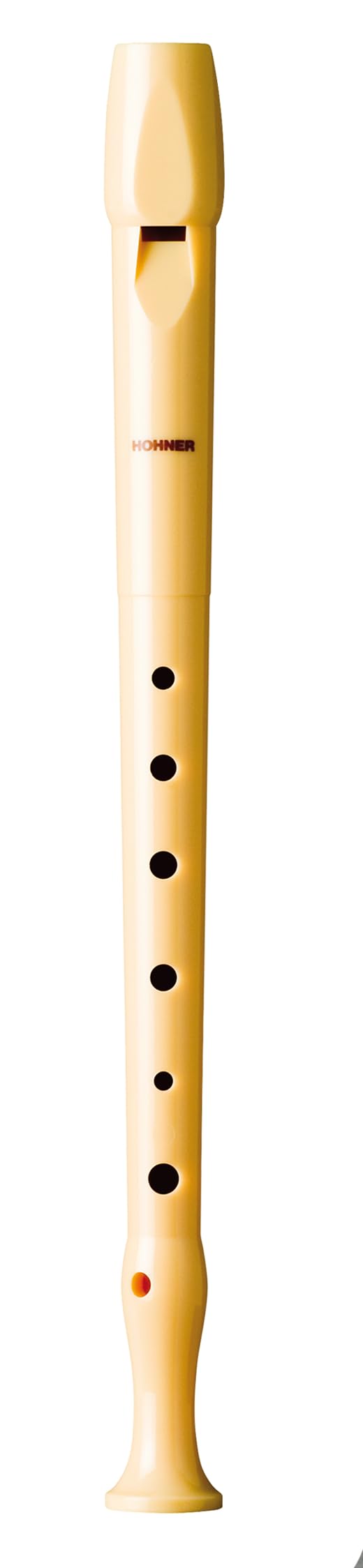 Hohner Resin C-Soprano Recorder, German Fingering, Ivory (ral 1013), Single Piece