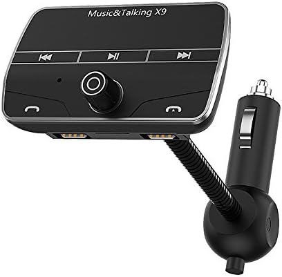 FM Transmitter,Narata Bluetooth Car Adapter FM Accessories Car FM Transmitter with Dual USB 2.1 Fast Car Charger Support SD/TF Card AUX Cable for Wireless Car Hands Free Call Day Gift