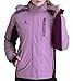 CAMEL CROWN Women’s Mountain Snow Waterproof Ski Jacket Detachable Hood Windproof Fleece Parka Rain Jackt Winter Coat