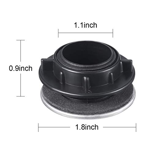 Faucet Hole Cover, Uspacific 5PCS Kitchen Sink Tap Hole Cover Stainless Steel for Bathroom - Thumbnail 2