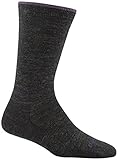 Darn Tough Vermont In-Town Series Women's Solid Crew Light Socks, Charcoal, Medium (7.5-9.5)