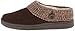 Clarks Womens Slipper Suede Leather Knitted Collar Clog Slippers - Plush Faux Fur Lining