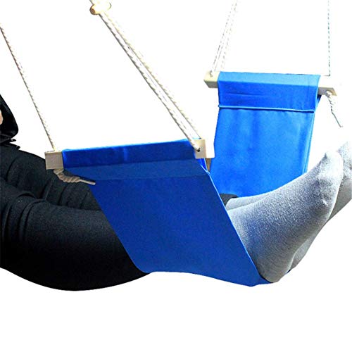 LLVV Desk Feet Hammock Foot Chair Care Tool Outdoor Rest Cot Portable Office Foot Hammock Mini Feet Rest Foot Hammocks,Blue