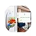 Tfwadmx Wall Fish Bowl, Hanging Wall Mounted, Fish Bubble Wall Mount Aquarium Acrylic Fish Tank, Betta Fish Bowl Plant Pot Flowerpot (White)