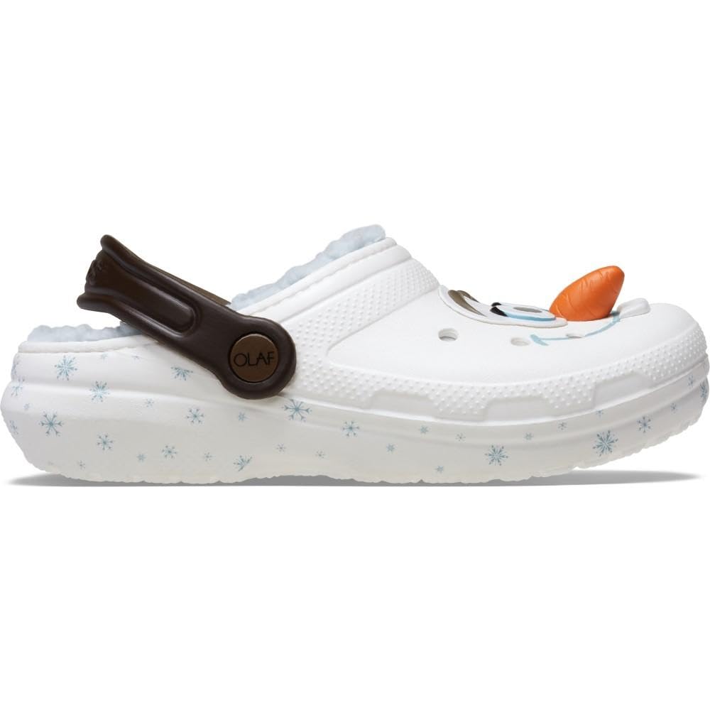 Crocs Unisex Child Clog, Frozen Olaf Lined Classic Clog T, Multi, 9 UK Child