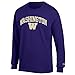 Elite Fan Shop Washington Huskies Long Sleeve Tshirt Varsity Purple - XL
