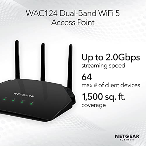 NETGEAR Wireless Desktop Access Point (WAC124) WiFi 5 DualBand